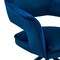 Armen Living Hadley Dining Room Accent Chair in Blue Velvet with Black Finish LCHDCHBLU - alternate 2